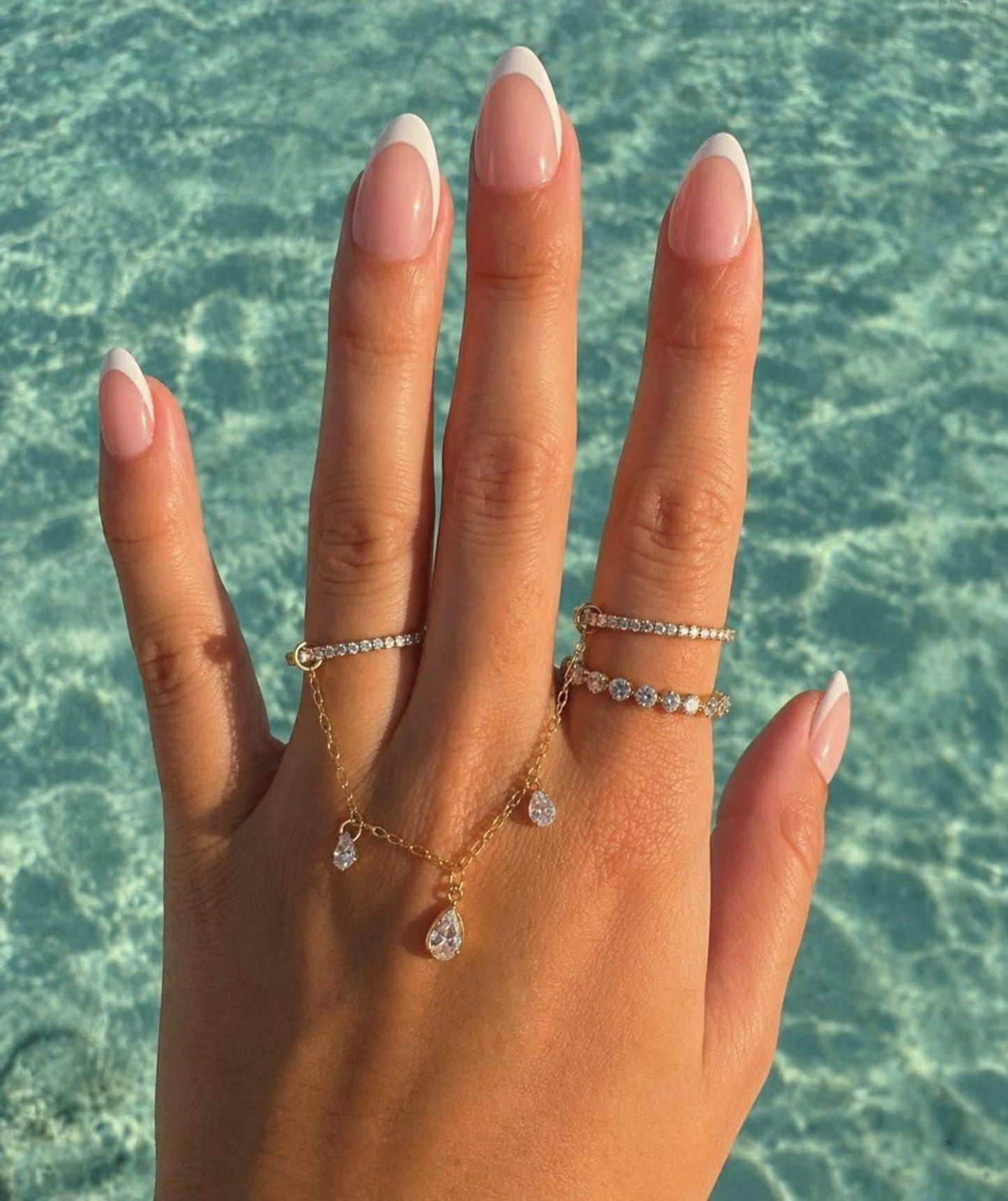 Connector Chain for Rings · 14k Gold Filled Hand Ring Chain Add On