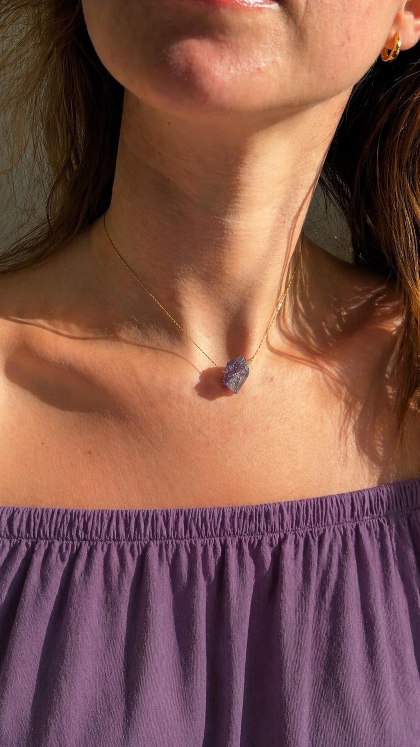 Gemstone Raw Crystal Necklace in 14k Gold Filled · Natural Freeform Stones · Labradorite Moonstone Peridot Rose Quartz Carnelian Necklace