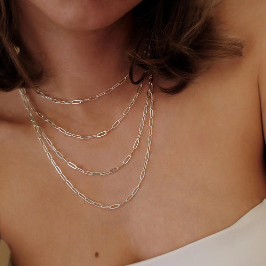 Collier trombone en argent sterling 925 unisexe 