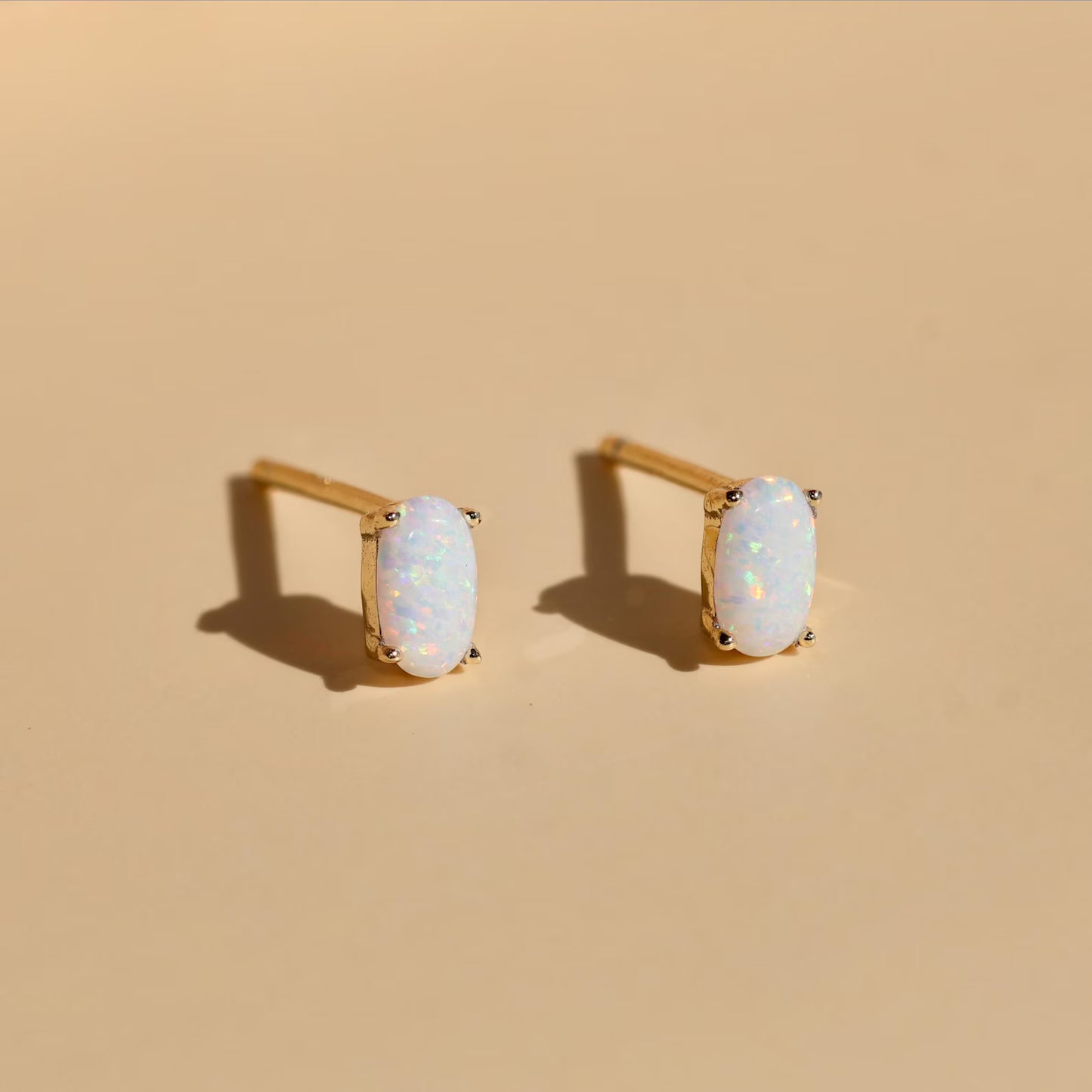 Tiny 18k Gold Studs Earrings AAAAA Zirconia · Birthstone Gemstones Earrings