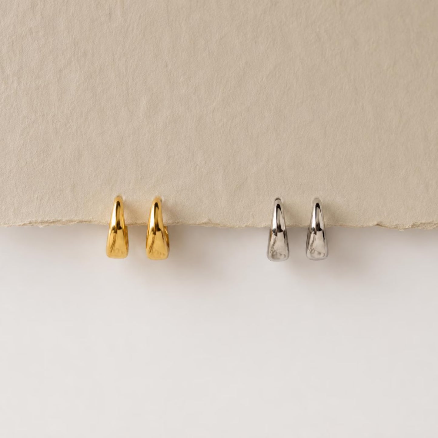12mm 18k 925 Sterling Silver Hoops Earrings ∙ Minimalist Baby Hoops