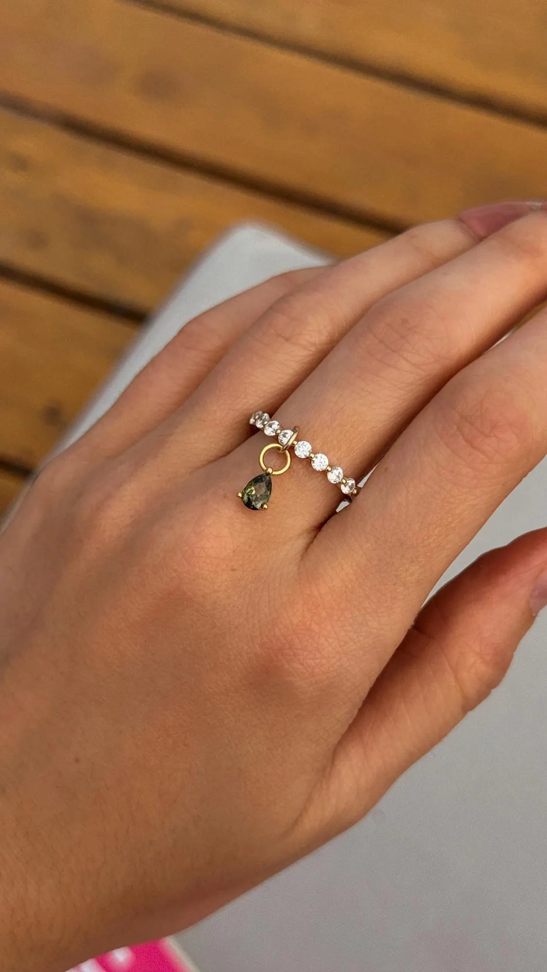 ss925 Olive Add on Earring Charm · Build Your Own Earrings · Green Water Drop Charm for Hoops · One charm per quantity