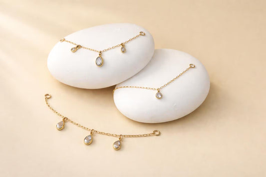 Connector Chain for Rings · Diamond Chain Band Ring · 14k Gold Filled Hand Ring Chain Add On · Easy DIY · Single Chain Piece