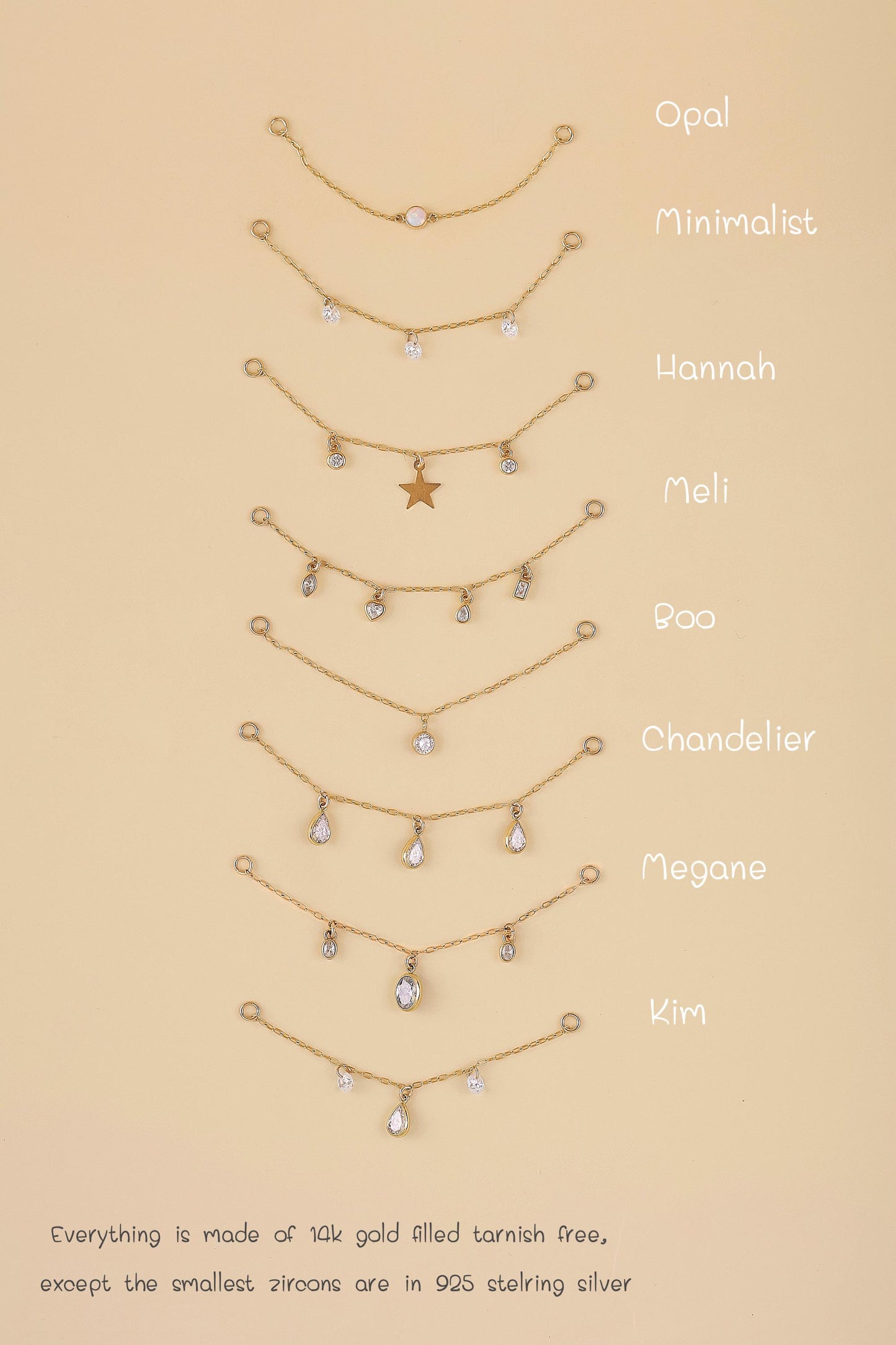 Connector Chain for Rings · Diamond Chain Band Ring · 14k Gold Filled Hand Ring Chain Add On · Easy DIY · Single Chain Piece