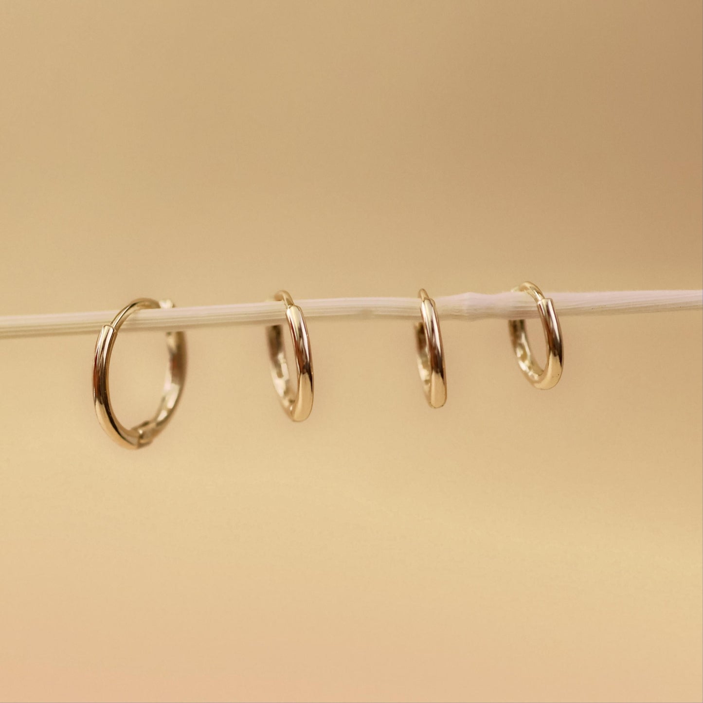Dainty Baby Small Hoop Earrings ∙ Add a charm ∙ 6 7 8 9mm
