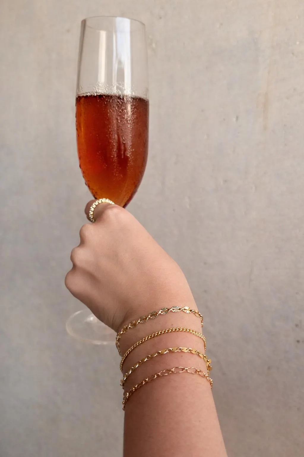 14k Gold Filled Chunky Bracelet · Sunburst Sequin Custom Length Chain