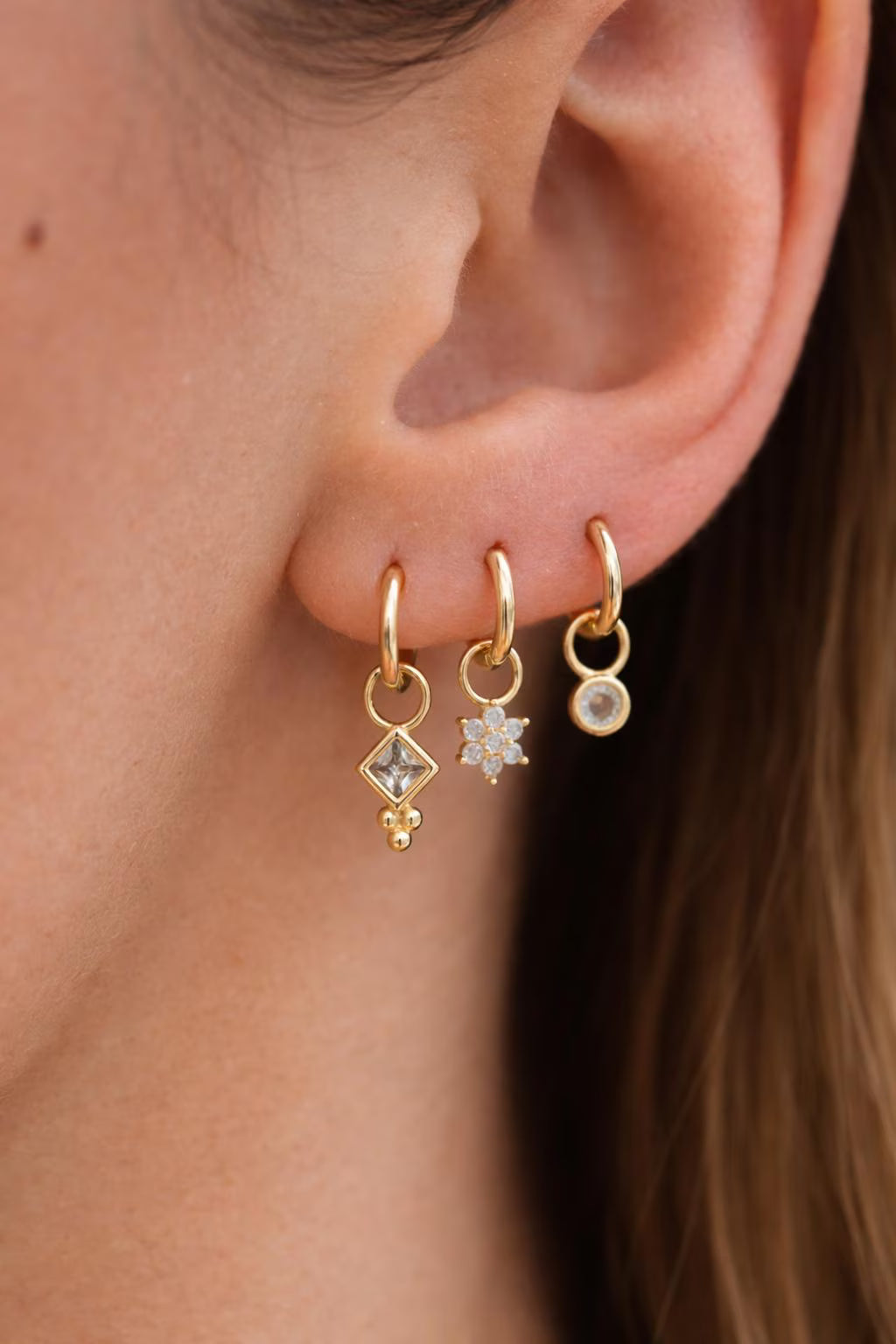 ss925 Add on Earring Charm · Build Your Own Earrings · Water Drop Star Moon Heart Charm for Hoops · One charm per quantity · Easy DIY