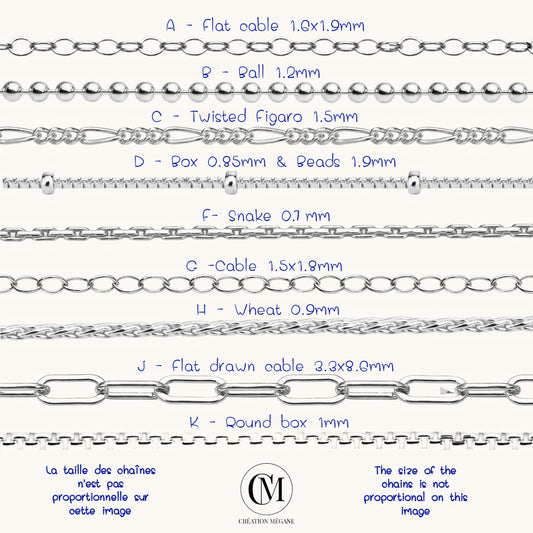 Bracelets en argent sterling 925 9 styles | Bracelet chaîne minimaliste délicat | Snake Box cable figure corde Boule perlée trombone