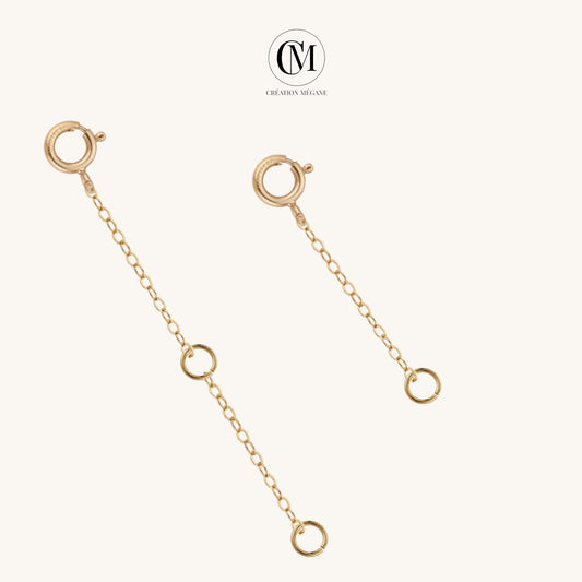 14K Gold Filled Extender for Necklace or Bracelet ∙ 1 2 3 4 5 inches