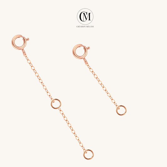 14k Rose Gold Filled Extender for Necklace or Bracelet ∙ 1 2 3 4 inches