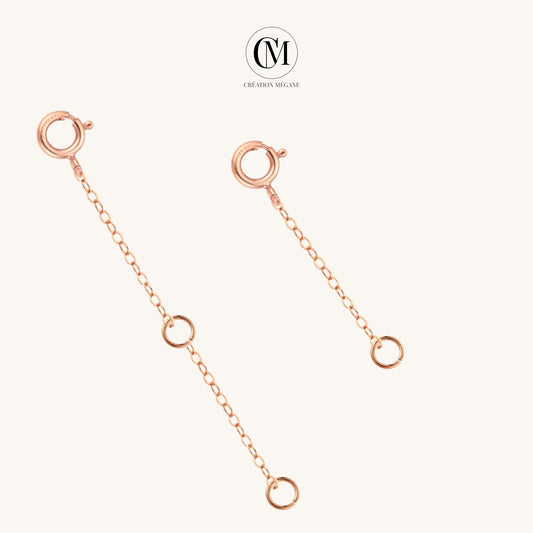 14K ROSE GOLD FILLED ∙ 1 2 3 4 inches ∙ Extension Chain ∙ Add to your necklace or bracelet ∙ Spring Clasp ∙ Necklace extender chain