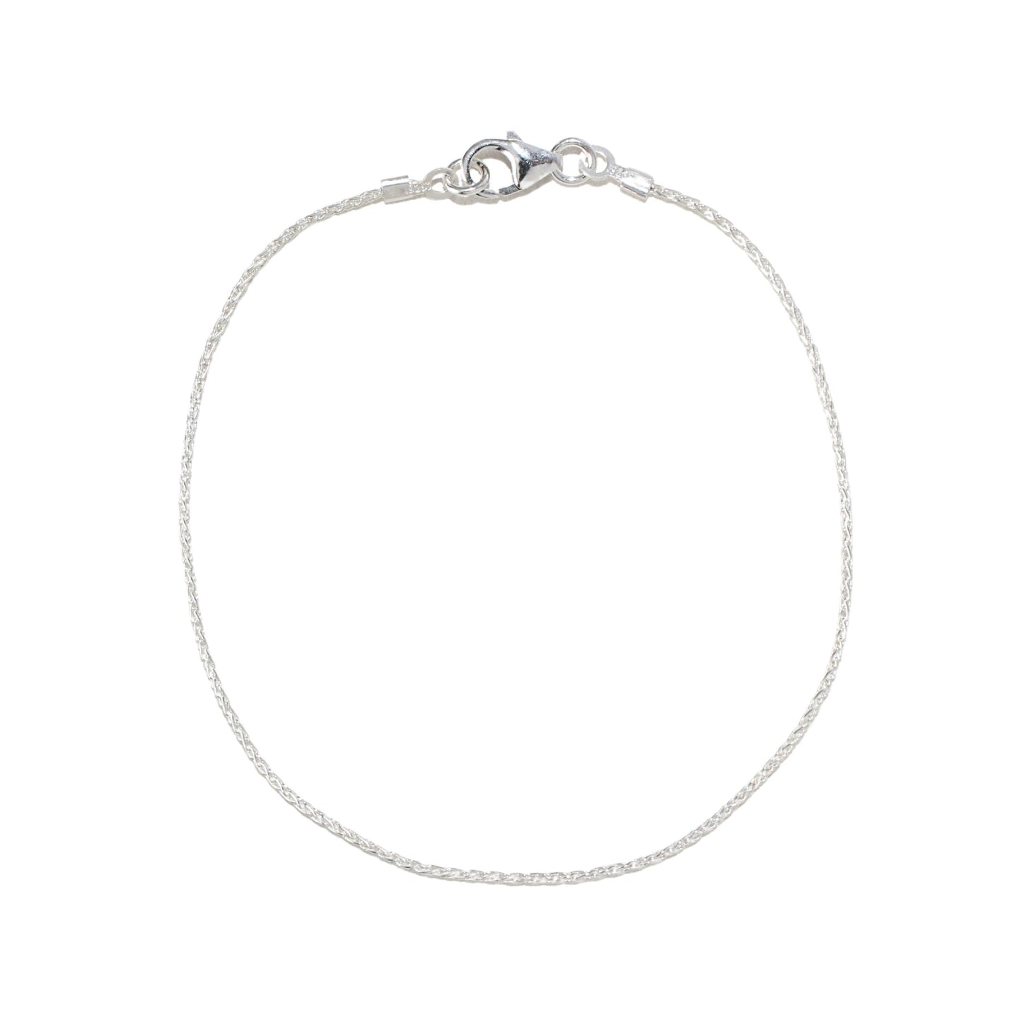 925 Sterling Silver Bracelet ∙ Small Wheat Chain Bracelet For Her