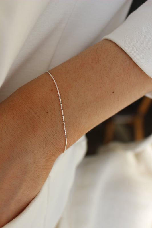 Waterproof ∙ Solid 925 Sterling Silver Snake Bracelet ∙ Dainty Chain For Women