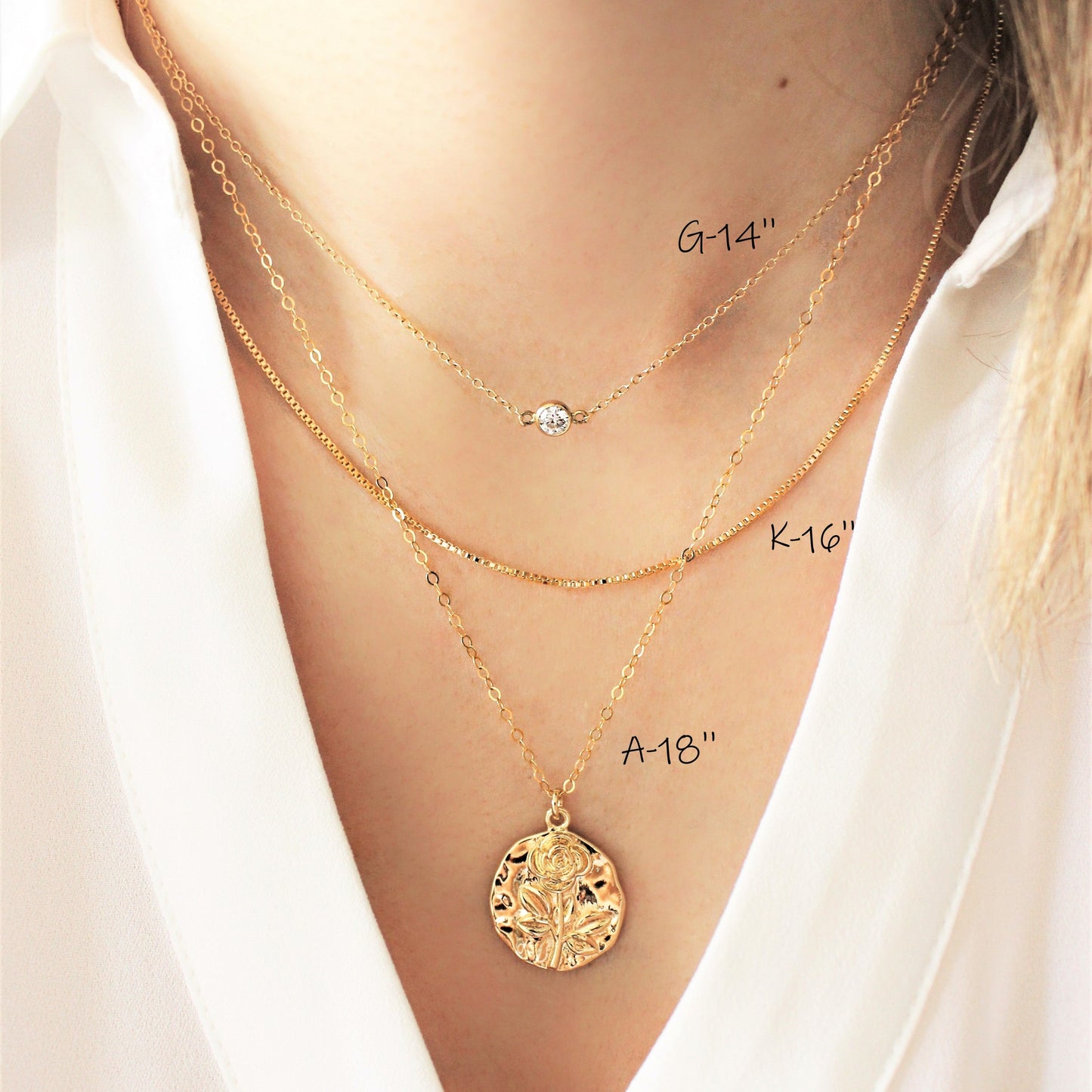Collier 14K Or Rempli · Chaîne en or 14k  · Collier ras de cou tous les jours · Choker minimaliste simple demoiselle d'honneur & mariage