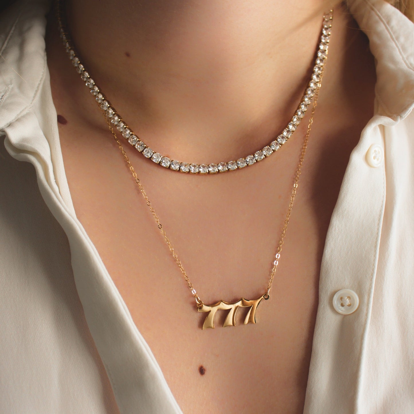 Tennis Necklace ∙ Necklaces For Women ∙ Diamond Tennis ∙ Crystal row necklace ∙ Cubic Zirconia Necklace