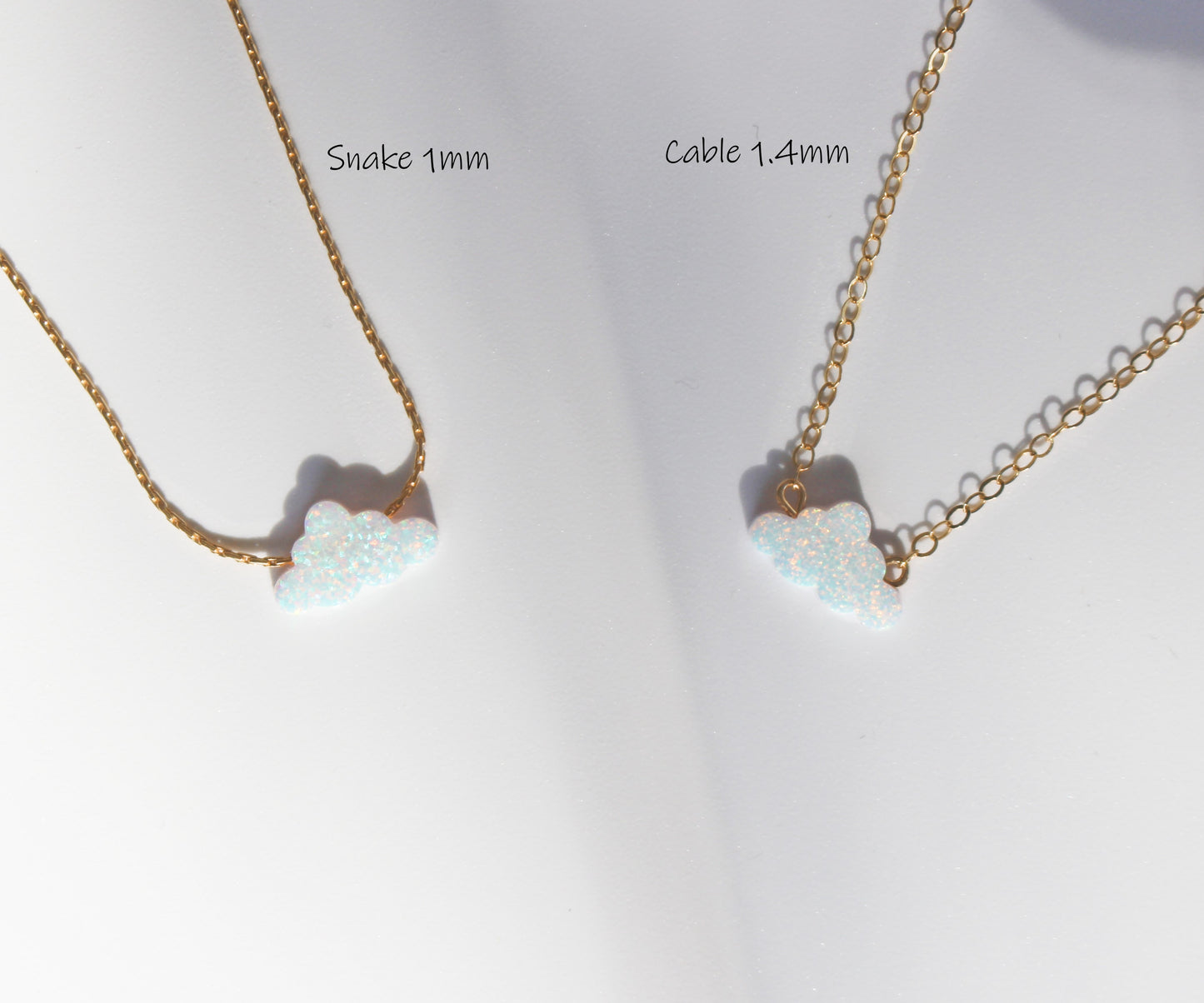 Dainty Ball Opal Necklace In Gold Fill Or Sterling Silver ∙ Small Dainty Statement Necklace