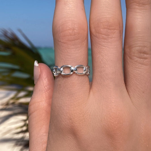 925 Sterling Silver Retro Ring | High Quality Circle Band