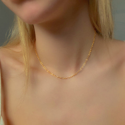 14k gold filled chain necklace ∙ Long and short