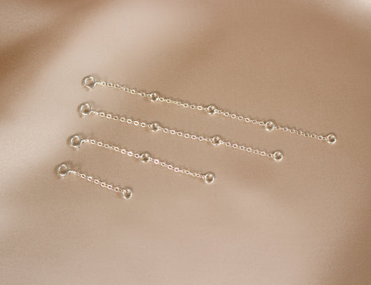 925 Sterling Silver Handmade Extender ∙ 1 2 3 4 inches ∙ Necklace extender