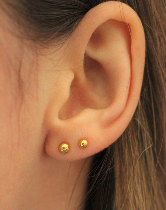 14K Gold Filled Ball Stud Earrings ∙ 2 - 3 - 4 - 5 mm