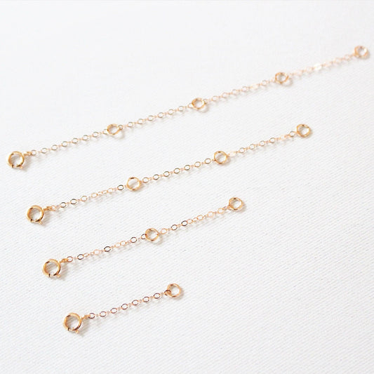 14k Rose Gold Filled Extender for Necklace or Bracelet ∙ 1 2 3 4 inches