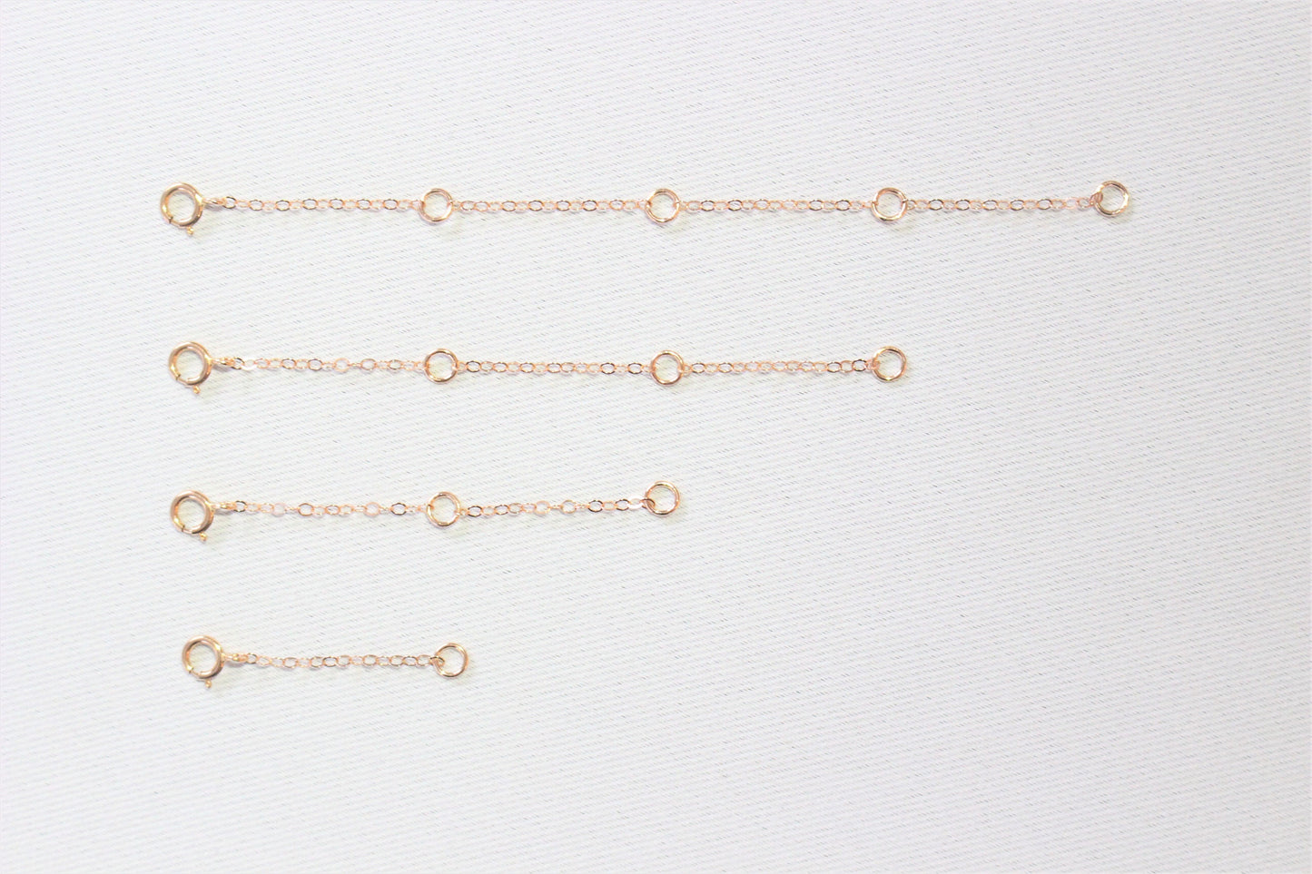 14K ROSE GOLD FILLED ∙ 1 2 3 4 inches ∙ Extension Chain ∙ Add to your necklace or bracelet ∙ Spring Clasp ∙ Necklace extender chain