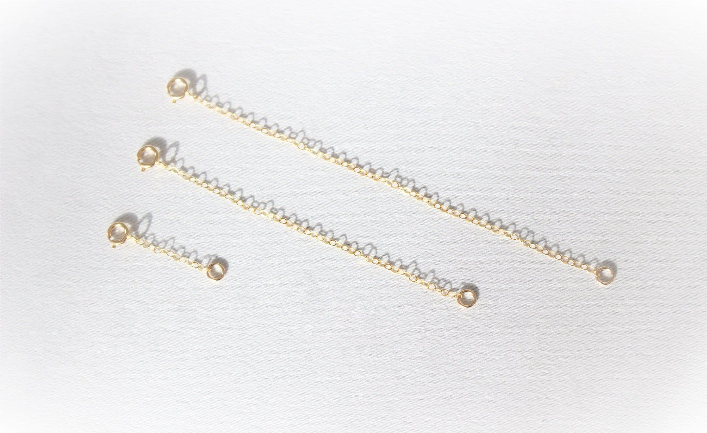 Rallonge faite à la main en or 14 carats | 1 2 3 4 pouces | Chaîne d'extension | Ajouter à votre collier ou bracelet | Ajout de chaîne