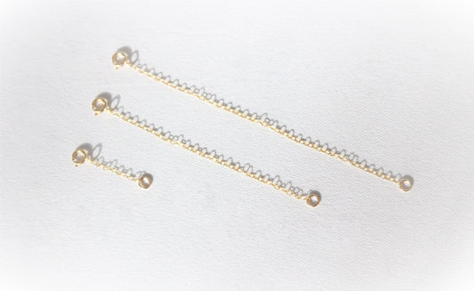 Rallonge faite à la main en or 14 carats | 1 2 3 4 pouces | Chaîne d'extension | Ajouter à votre collier ou bracelet | Ajout de chaîne