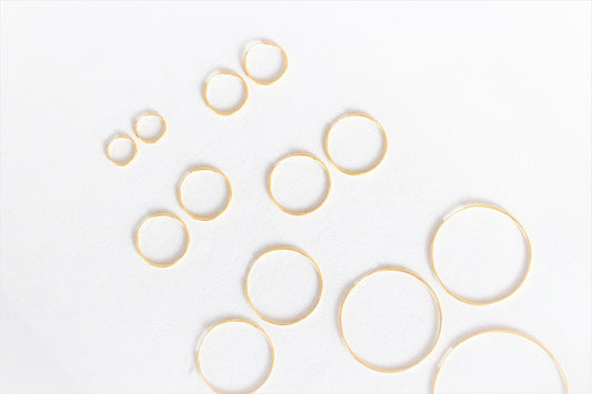 14kt gold filled hoops earrings ∙ Minimalist Creole earrings ∙ 1 pair ∙ Long lasting earrings tiny simple