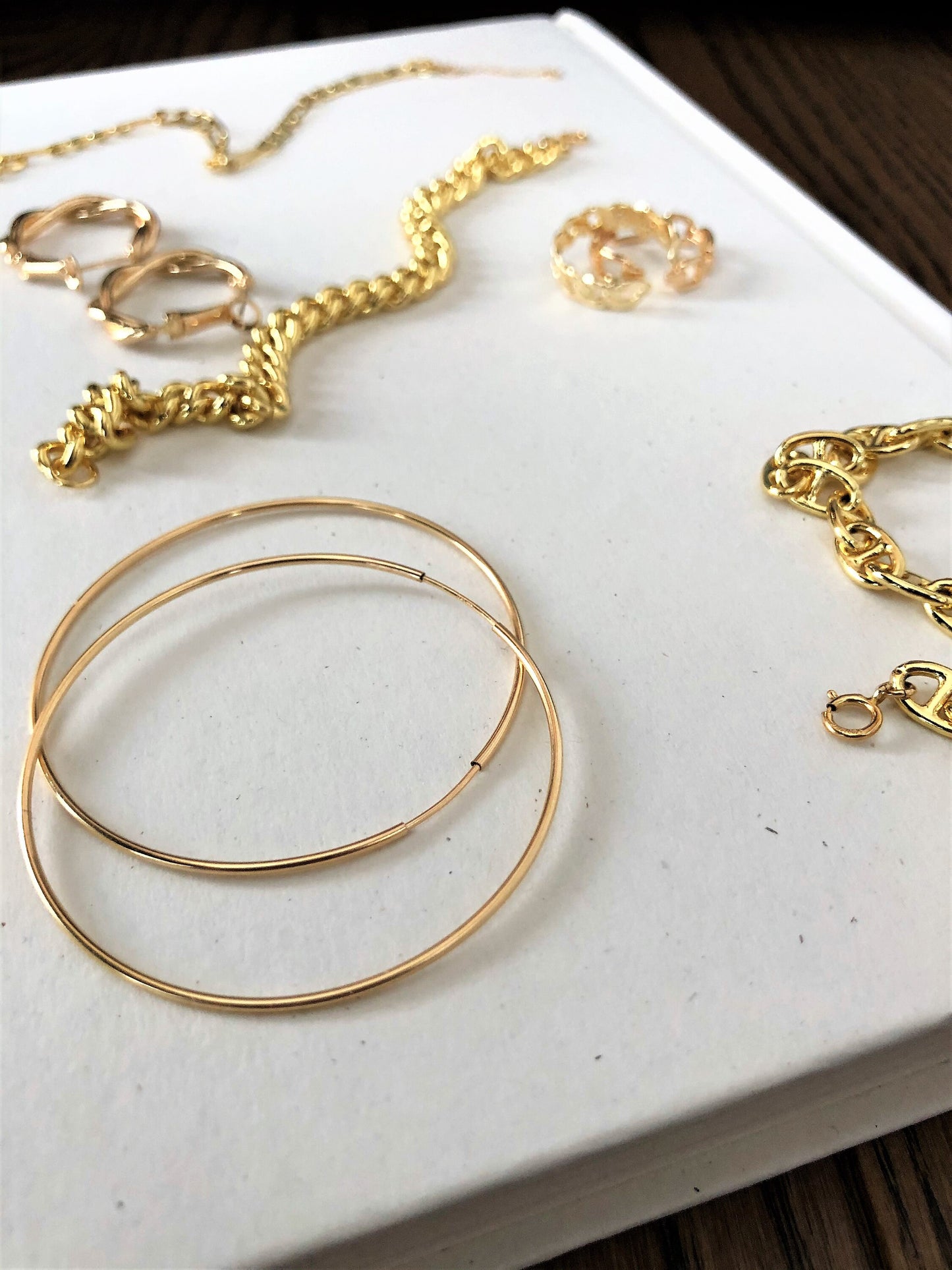 14k Gold Filled Big Hoops Earrings 50 mm
