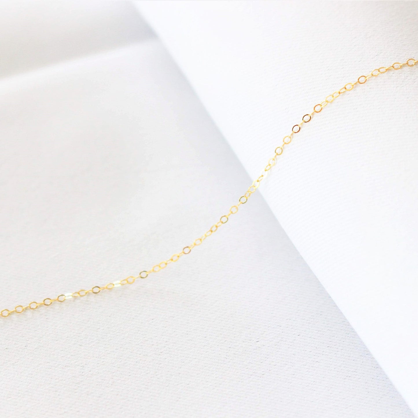 14k gold filled flat cable chain · 14 to 20'' · Gold fill necklace · Choker necklace · Minimalist chain for women