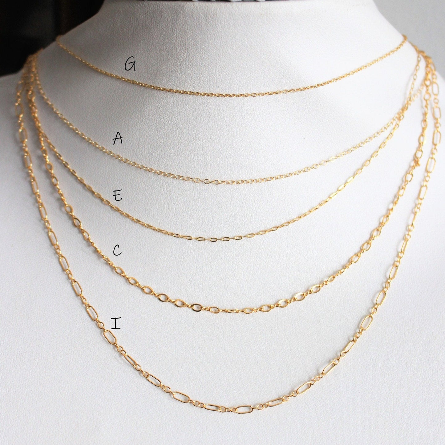 Collier 14K Or Rempli · Chaîne en or 14k  · Collier ras de cou tous les jours · Choker minimaliste simple demoiselle d'honneur & mariage