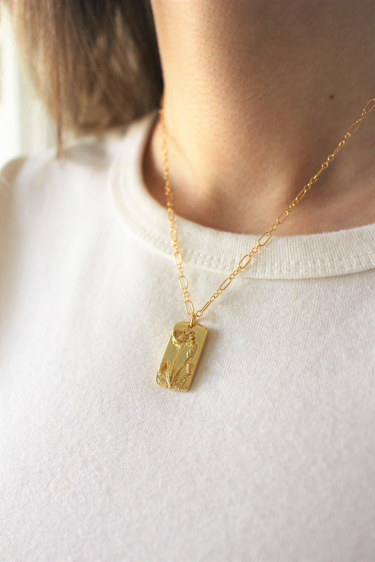 14k gold filled chain necklace ∙ Long and short chain ∙ 2.6mm