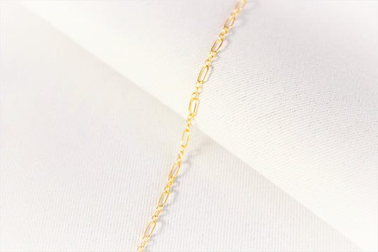 14k gold filled chain necklace ∙ Long and short chain