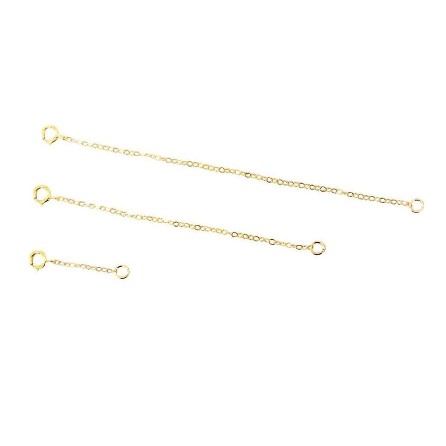 Rallonge faite à la main en or 14 carats | 1 2 3 4 pouces | Chaîne d'extension | Ajouter à votre collier ou bracelet | Ajout de chaîne