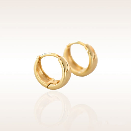 14k gold hoops earrings in 12mm