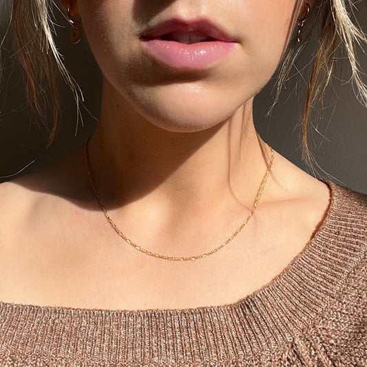 Figaro chain in 14k gold filled ∙ Gold fill necklace or bracelet