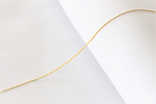 14k gold filled ball chain ∙ 1 mm ∙ Gold necklace ∙ Dainty choker necklace ∙ Minimalist jewelry for women