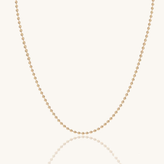 14k gold filled ball chain - 1 mm ∙ Gold necklace ∙ Dainty choker necklace ∙ Minimalist jewelry for women