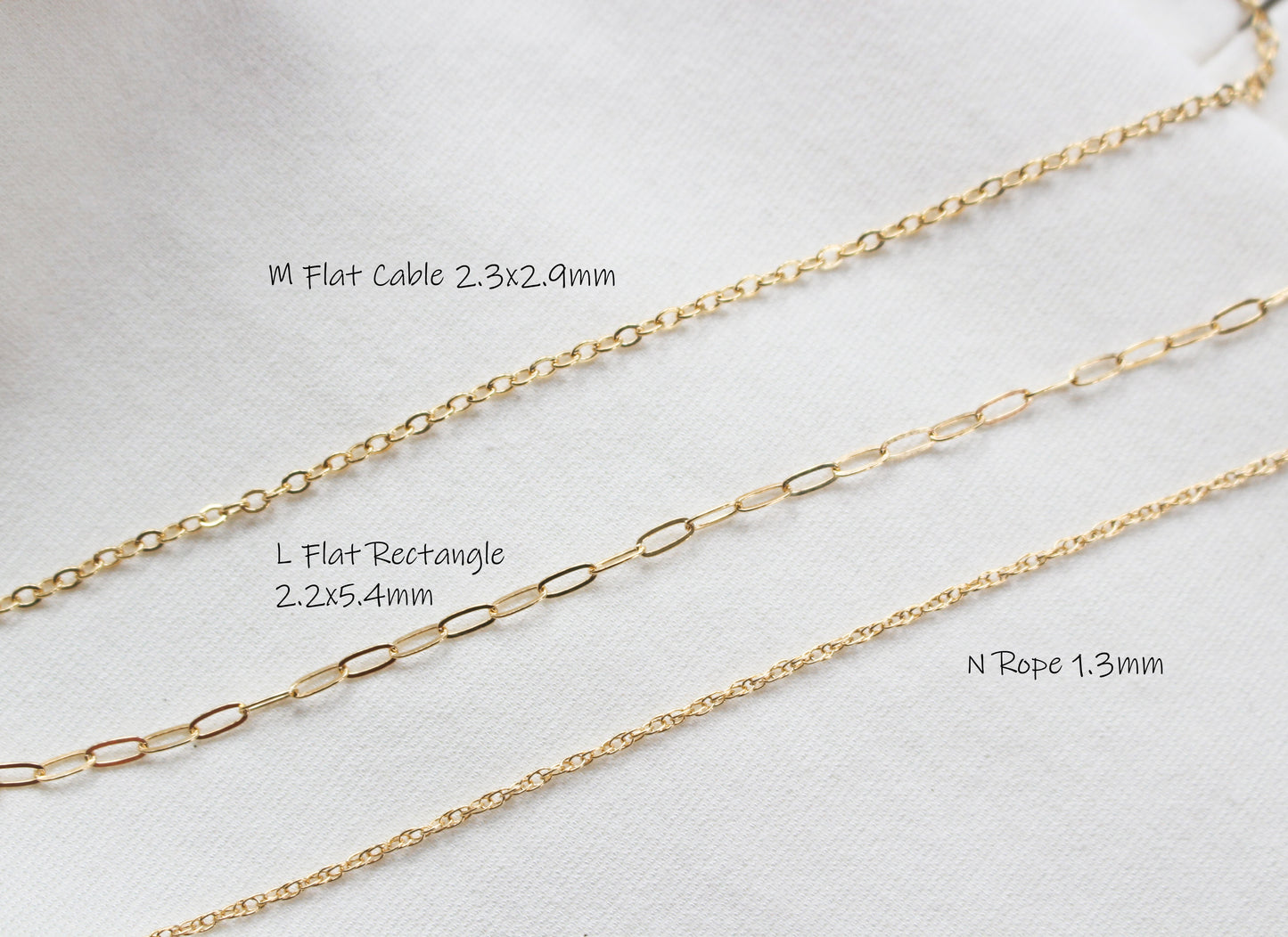Essentials 14k gold filled necklaces - Gold chain ∙ Choker necklace ∙ Snake Box cable figure rope Ball